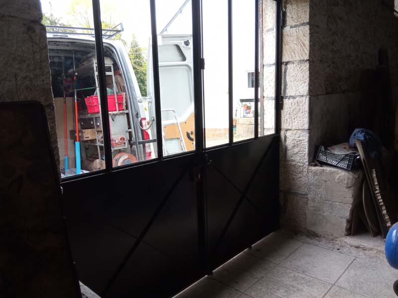 porte verriere metal nicosteelwoods credin