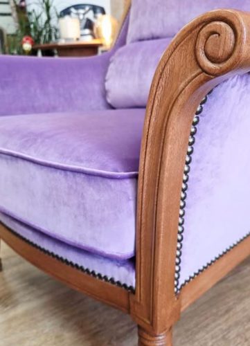fauteuil velours carlucci lagrangeauxpapillons nicosteelwoods